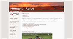 Desktop Screenshot of mongolei-reise.de